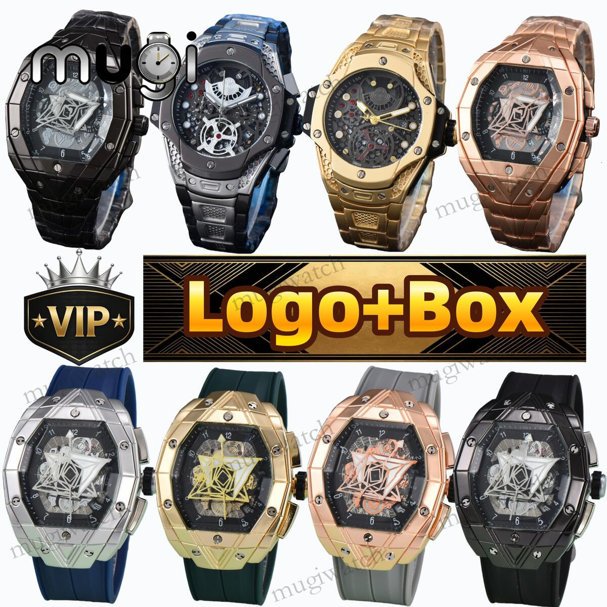 AAA Hublotx Watch Luxury Designer Watches Mens Watches Premium Gifts Fashion Accessories Luminous Chronograph Watches For Men Quartz Watches Original Box Montre