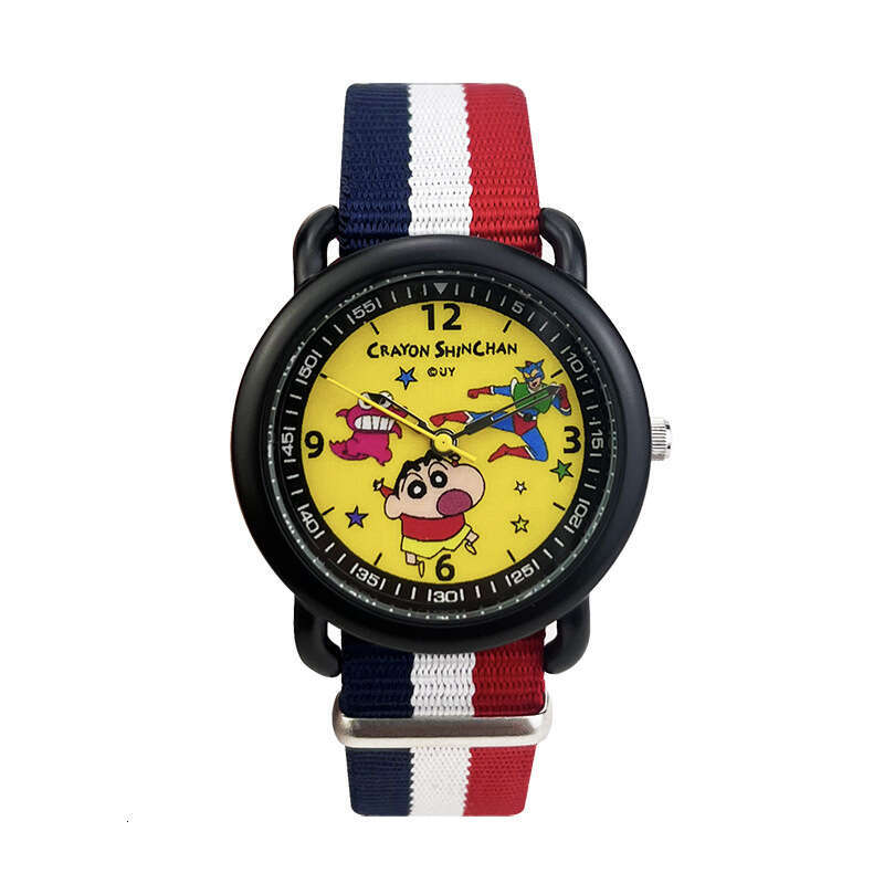 Crayon Shin-chan Surprise Trendy Cute Cartoon Peripheral Same Style Student Analog Quartz Watch Gift