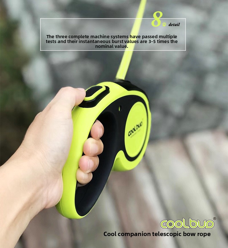 Retractable Dog Leash Reflective Pet Leash with Automatic Locking for Small Medium Large Dogs Durable Nylon Rope