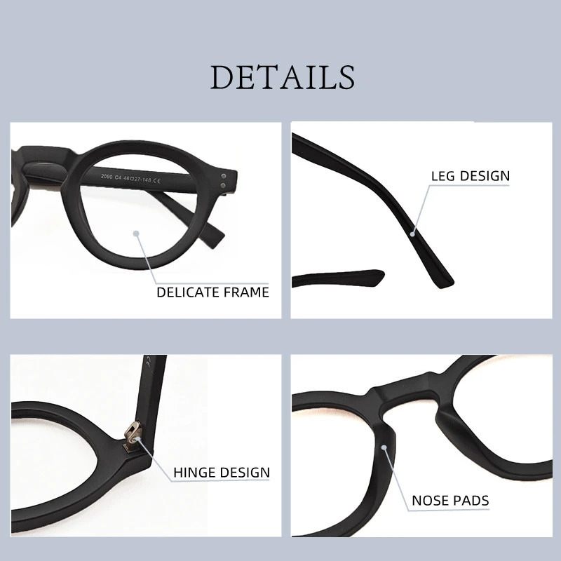 Retro Round Glasses Frame Women Men Frames Computer Anti Blue Ray Optical Eyeglasses Vintage Eyewear 260104 - view 4