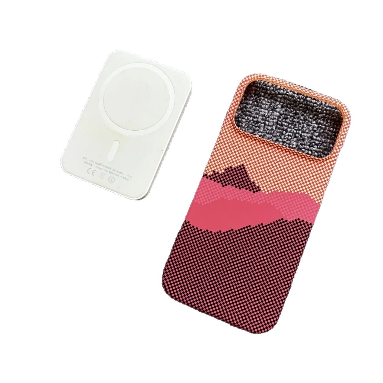Suitable for iPhone 17 Pro Max Half-Pack Kevlar Magnetic Phone Case Apple 16 Lightweight PC Hard Protective Cover 15