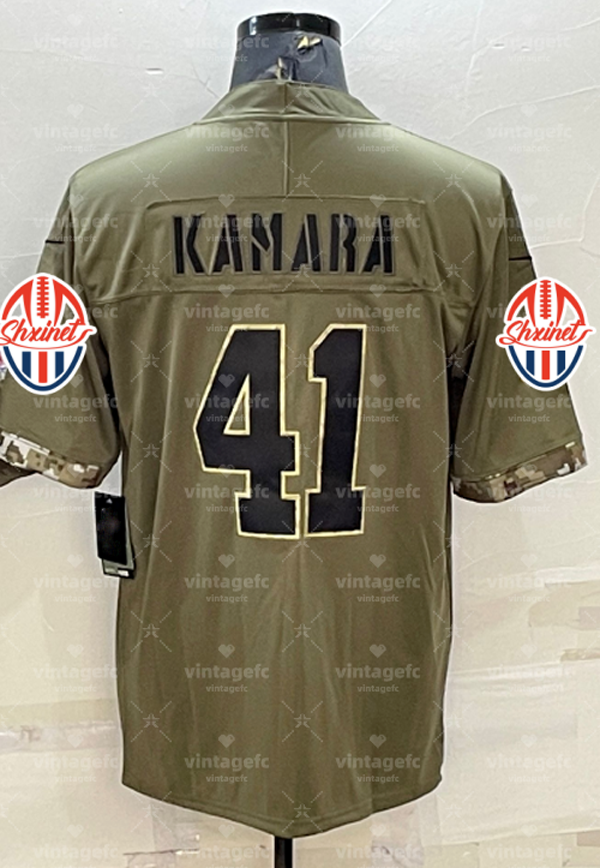 Latest model for the 2025 season Alvin Kamara 41 Tyrann Mathieu 32 Chris Olave 12 Taysom Hill 7 Cameron Rashid Rattler Personalized Football Jerseys