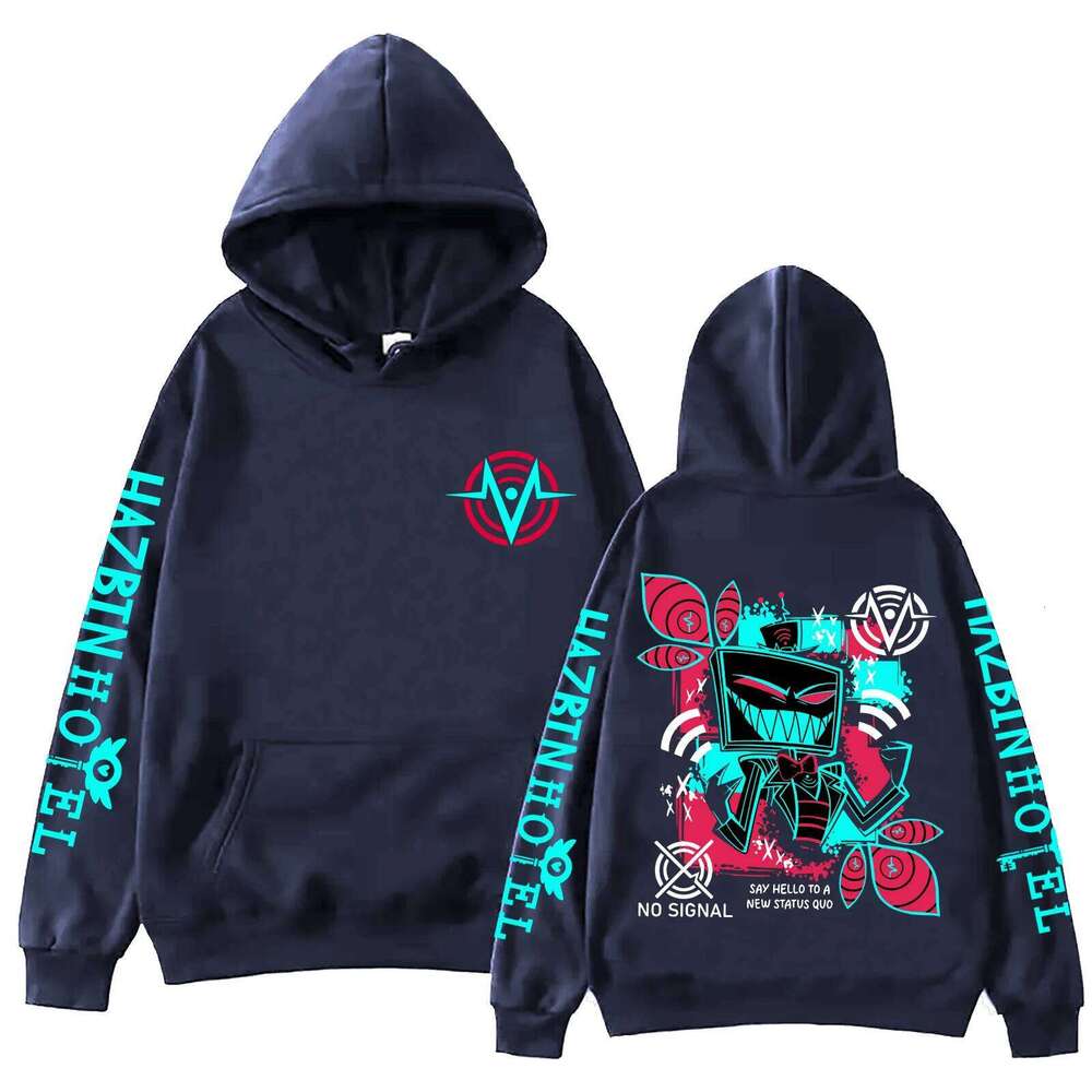 Hazbin Hotel Vox Print Hoodie Man Woman Harajuku Pullover Tops Sweatshirt X260107