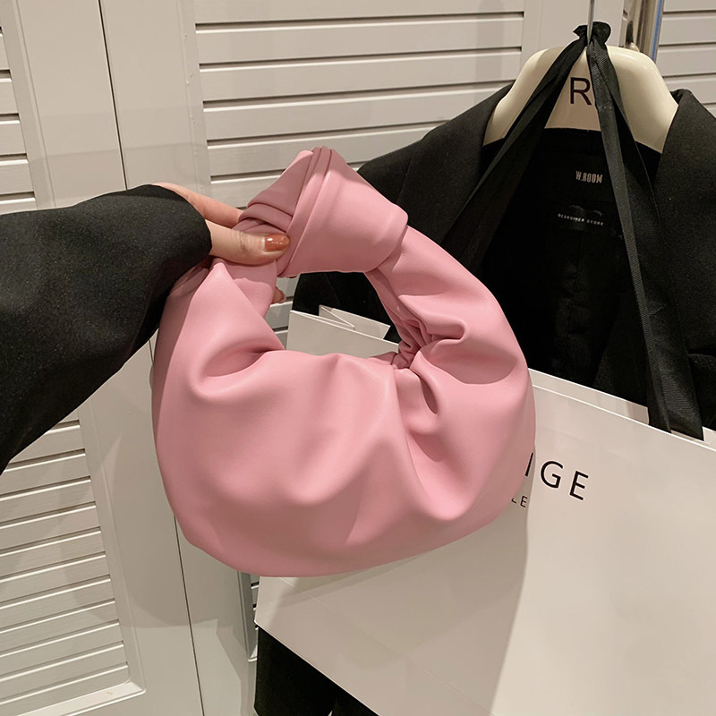 Free shipping designer High-Quality Small Bag for Women 2023 New Trendy Fashion Knot Handbag Korean Style Trendy Pleated Cloud Bag