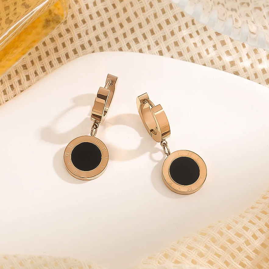 Designer Earrings Designer Earrings for Women Roman Numeral Earring Gold Drop Dangle Earrings Luxury Jewlery Designer for Women Elegant Timeless Spark