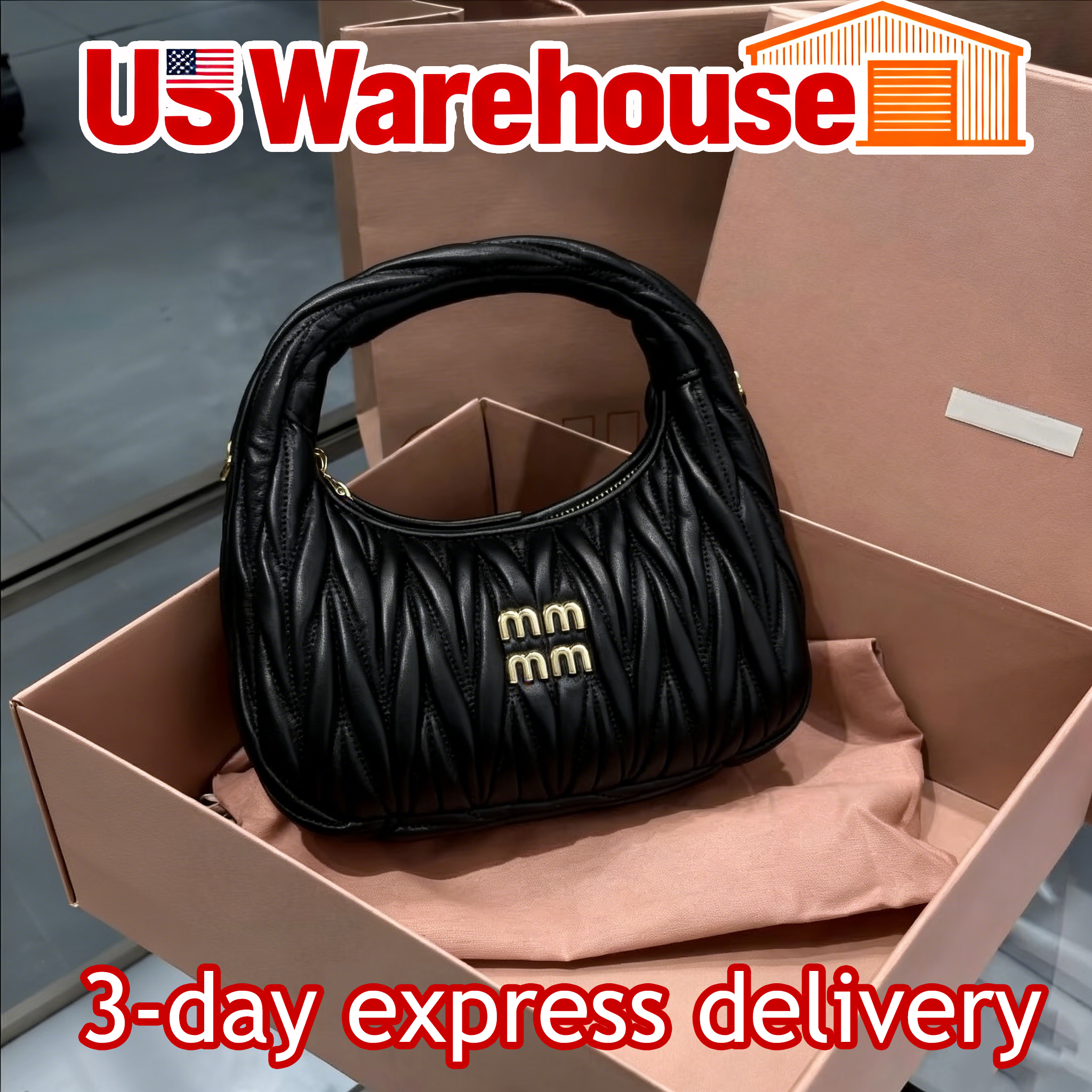 Multi-Color Patent Leather Ruched Underarm Bag 2025 New Designer Luxury Shoulder Bag Gold Logo Wide-Strap Convertible Handbag for Women