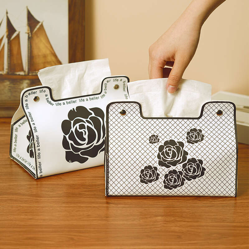 American Style High Aesthetic Light Luxury Home Car Tissue Vintage Creative Cosmetic Storage Box