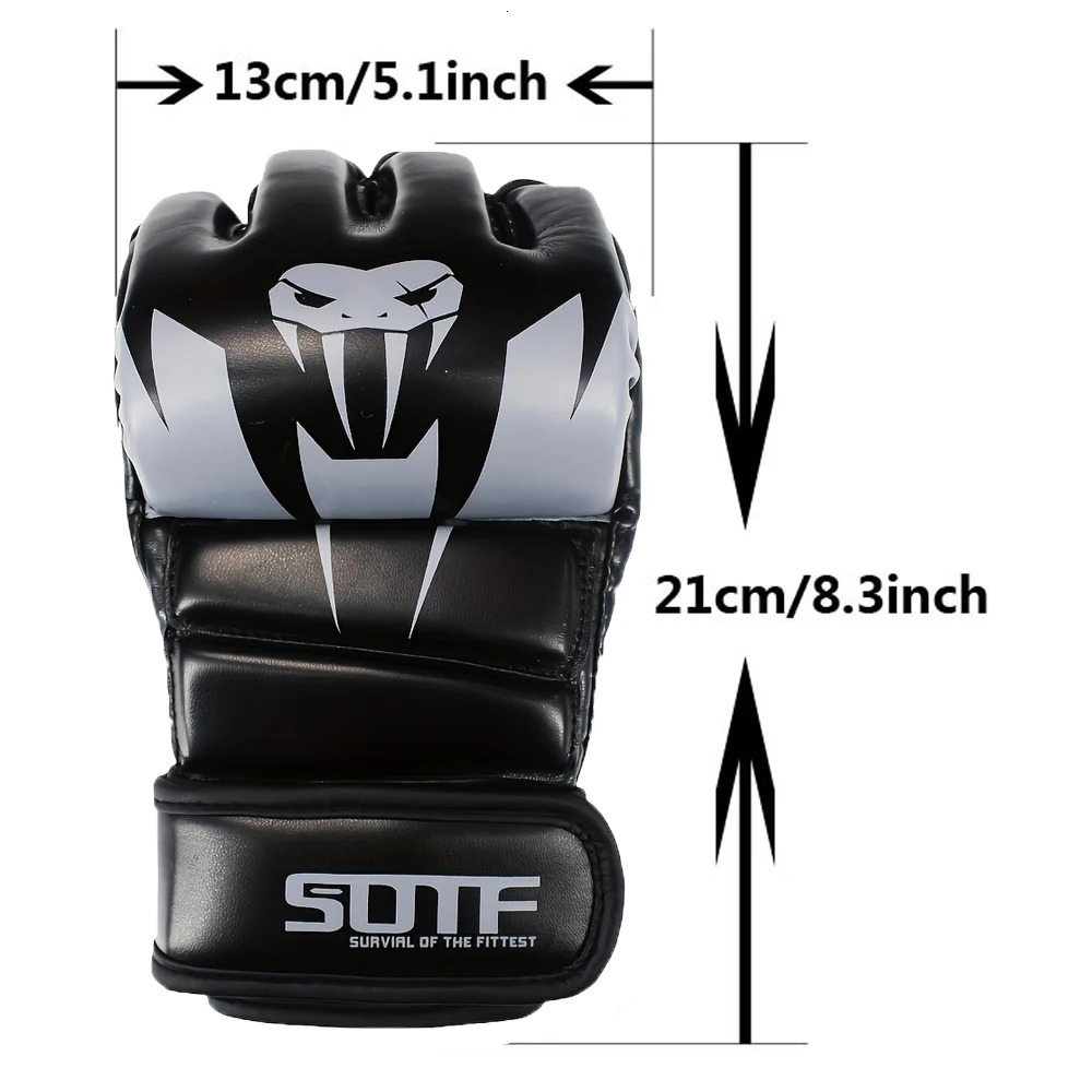 white MMA Venomous snake Multicolor Boxing gloves MMA gloves Tiger Muay Thai muay thai boxing fight glove Sanda pads box 260106