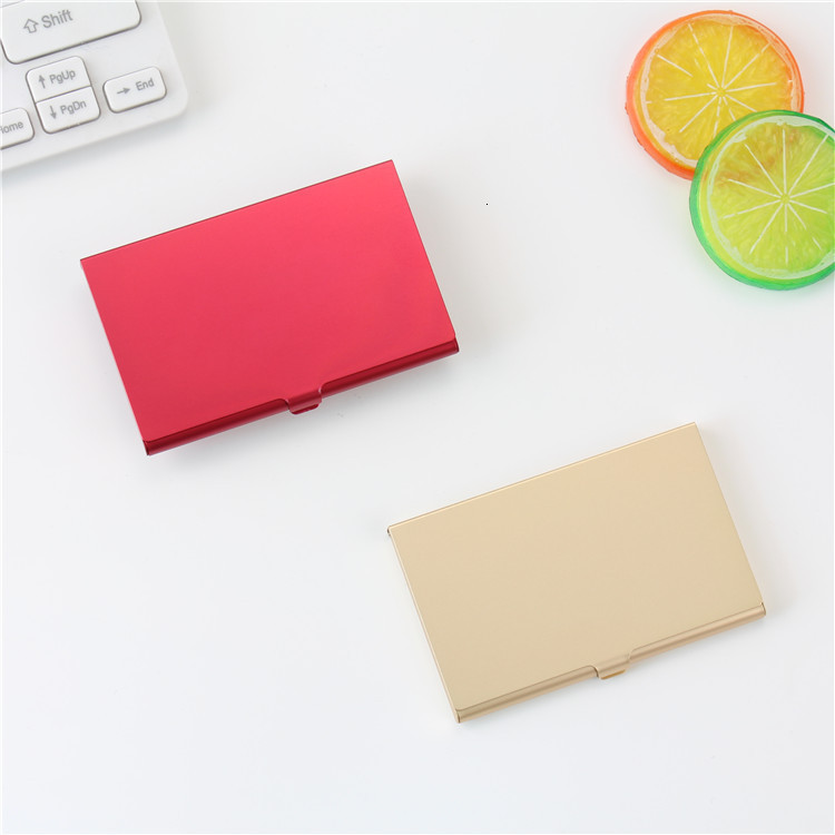 Business card holder Mens business creativity mens and womens personality metal business card case printed and engraved business card holder gift 2207