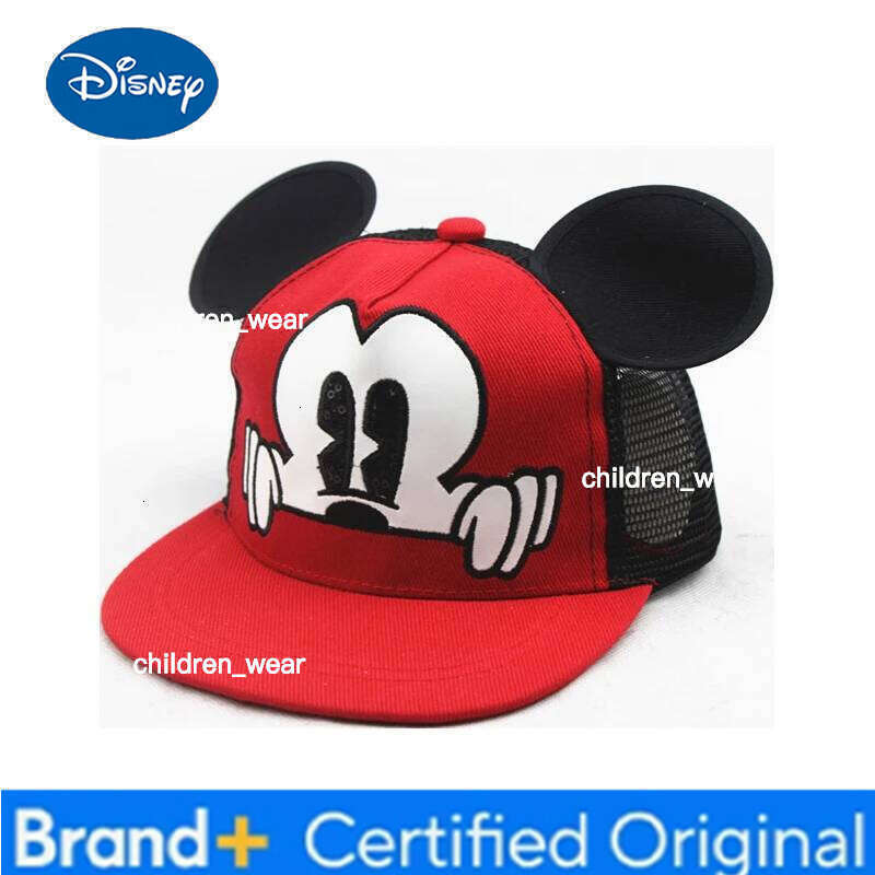 Disney 2025 New Children's Mickey Mouse Cartoon Lovely Baseball Cap For Kids Girls Boys Snapback Hat H260107 H260107