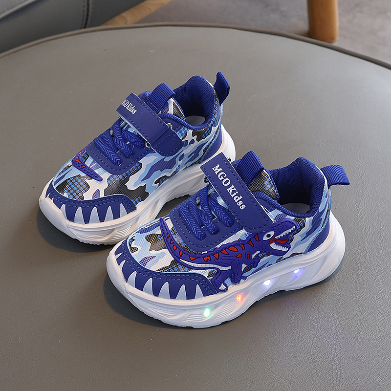 2026 kid shoe boys trainers Luminous Shoes Flashing Lights Fashion Sneakers Toddler Little Kid LED Sneakers