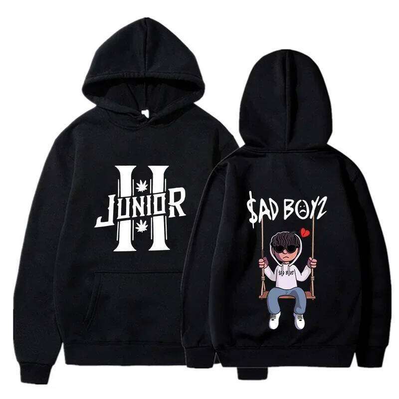 Spring Men's Hoodies Junior H Sad Boys Harajuku Girls Hip Hop Pullover Fancy Music Gift Casual Loose Comfortable Sweatshirt X260107