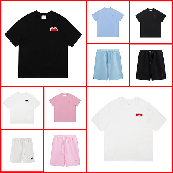 Designer mens t shirts fashion summer womens designers Love embroidery logo tshirts loose tees brands tops casual shirt size s-2xl