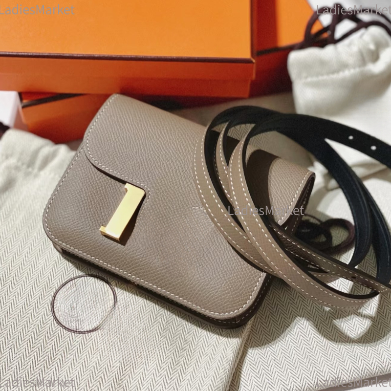 Mini Designer Waist Bag Shoulder Bag Metal Chain Clutch Bag Woman Flap Bag Luxury Wallet Constance Bag Genuine Leather Handbag Constance Slim Crossbody Bag Hand 13cm