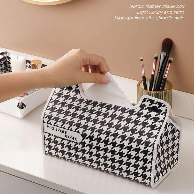 Leather Nordic For Home Living Room Light Luxury Tissue Holder Napkin Box High-End