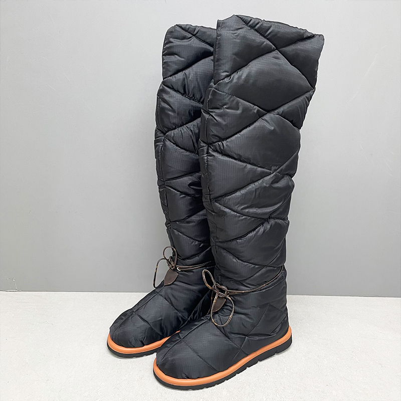 Winter High Boots Women Designer Nylon Boots Over The Knee Boots Girls Pillow Boot Duck Down Waterproof Boot Comfort Outdoor Snow Shoes 944
