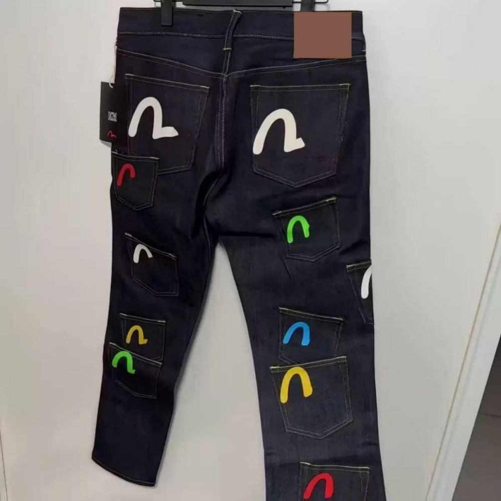 2026 Mens Japanese evisujeansEviso Jeans Evisuly With Embroidery Jeans Men Retro Trousers Hipster Style Slim Fit Straight Leg Denim Jeans Pants For Casual Wear