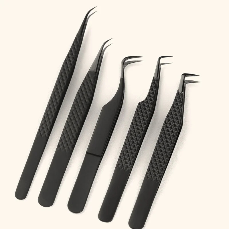 SENSE LASHES Fiber Tip Anti-slip Eyelash Tweezer Lash Isolation Tweezer Eyebrow Tweezer pinzas para extensin de pestaas 251231