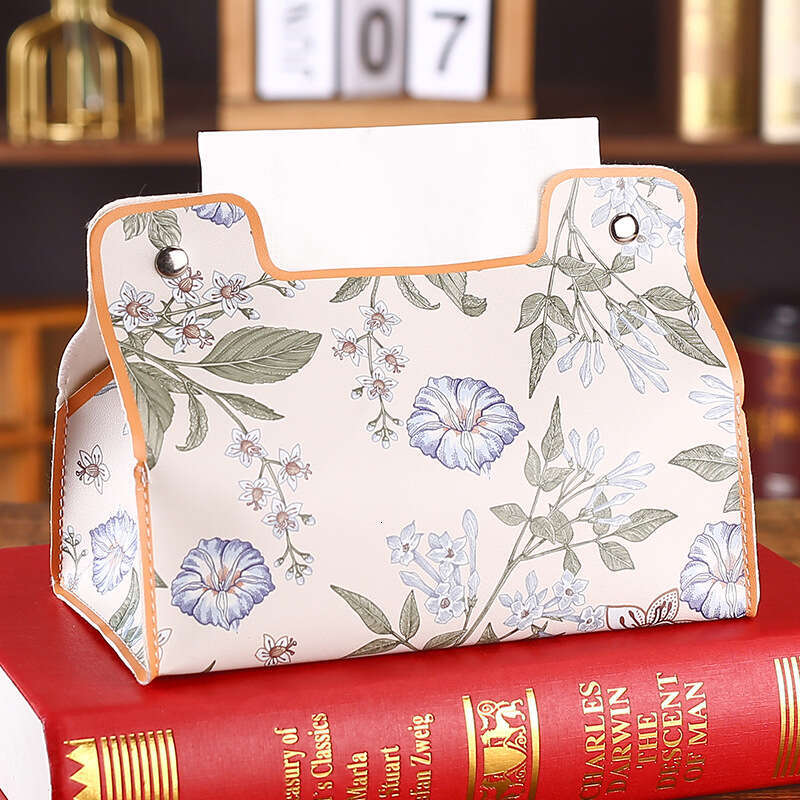 Pastoral Style Household Tissue European Retro Car Living Room Coffee Table Storage Waterproof Roll Paper Box Desktop Creative