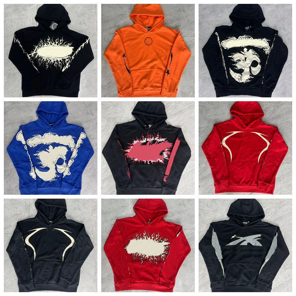 Men's hoodies designer hoodie men clothes Hip hop graffiti pattern high quality vintage printed washed hoodie