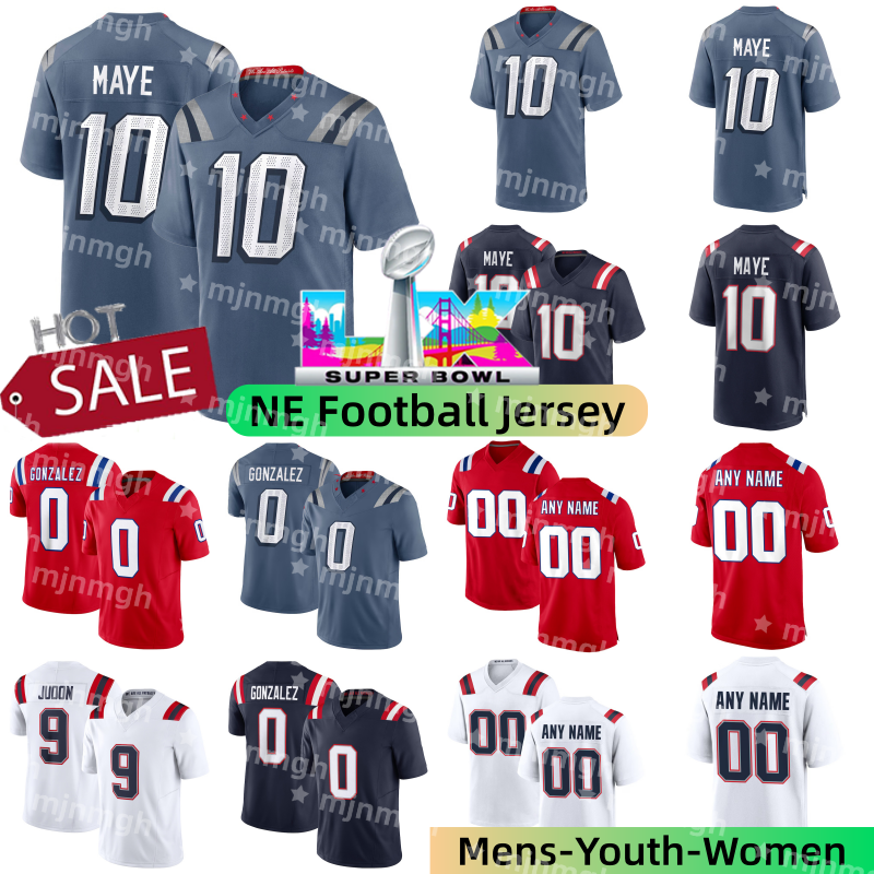 Super Bowl NewEnglandsS Patriotsjersey Rivalries Collection #0 Christian Gonzalez Tom Brady Rhamondre Stevenson Kendrick Bourne #87 Gronkowski Football Jerseys