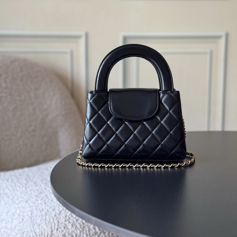 Shopper Quilted Leather Gold Black Bag Luxury Gold Chain Flap Shoulder Bag Quilted Leather Handbag Luxury Designer Bag