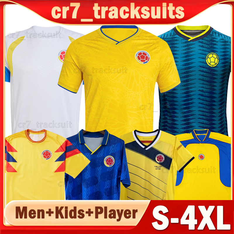 XXXL 4XL Colombia national football team Soccer Jerseys 2025 LUIS DIAZ JAMES SUAREZ QUINTERO Player Verison Football Shirts Retro 1990 94 2001 14 Men Women kdis kits