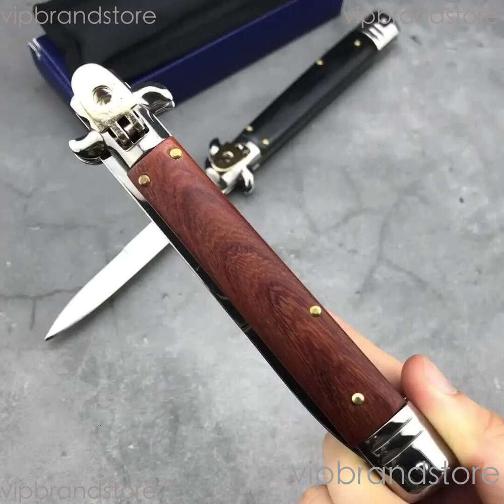 4Models Bill Deshivs Folding Blade Knife 7.6 fixed blade knife 440C Blade, Wood Handles