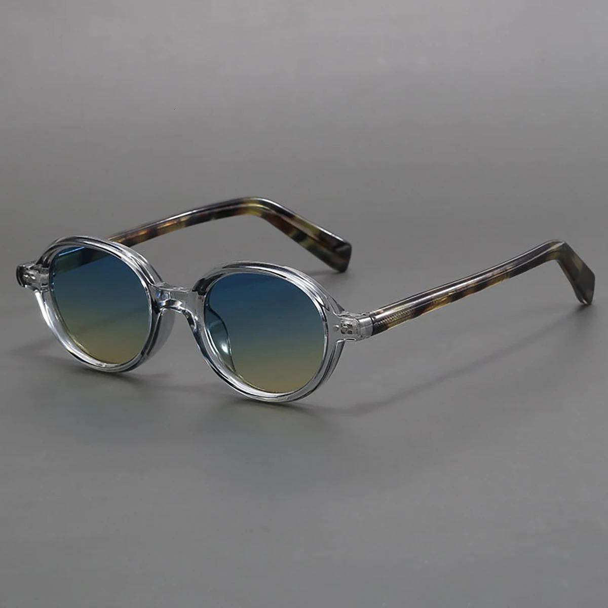 Acetate Small Round Sunglasses Polarized Mens Japanese Unisex Oval Sunglasses Women Retro TR90 Acetate Men260106