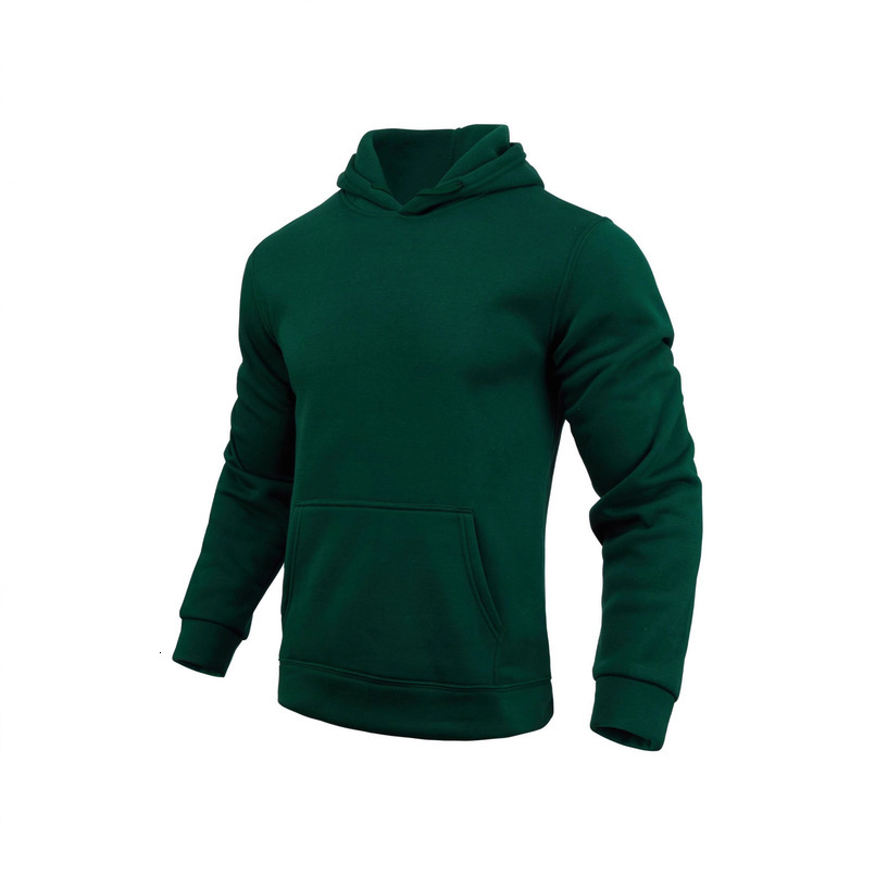 Men Women European and American Style Fleece Solid Color Hoodie Men's Sweatshirt Hooded Pullover Sports Casual Long Sleeve