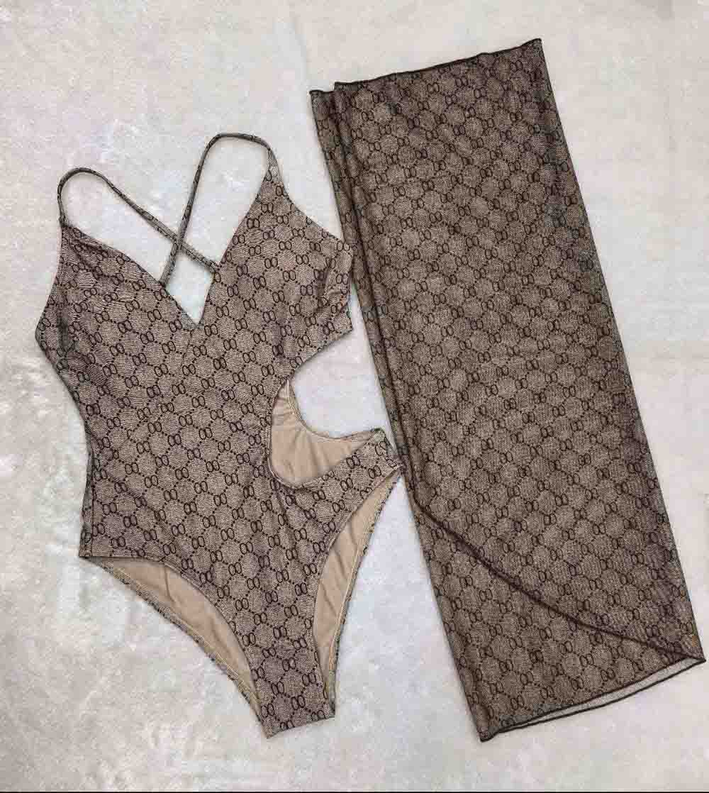 Luxury Womens bikini designer Sexy Beach Bikinis swim suit Fashion Letter Printed Lace Up Summer Split Swimsuit bikinis for women