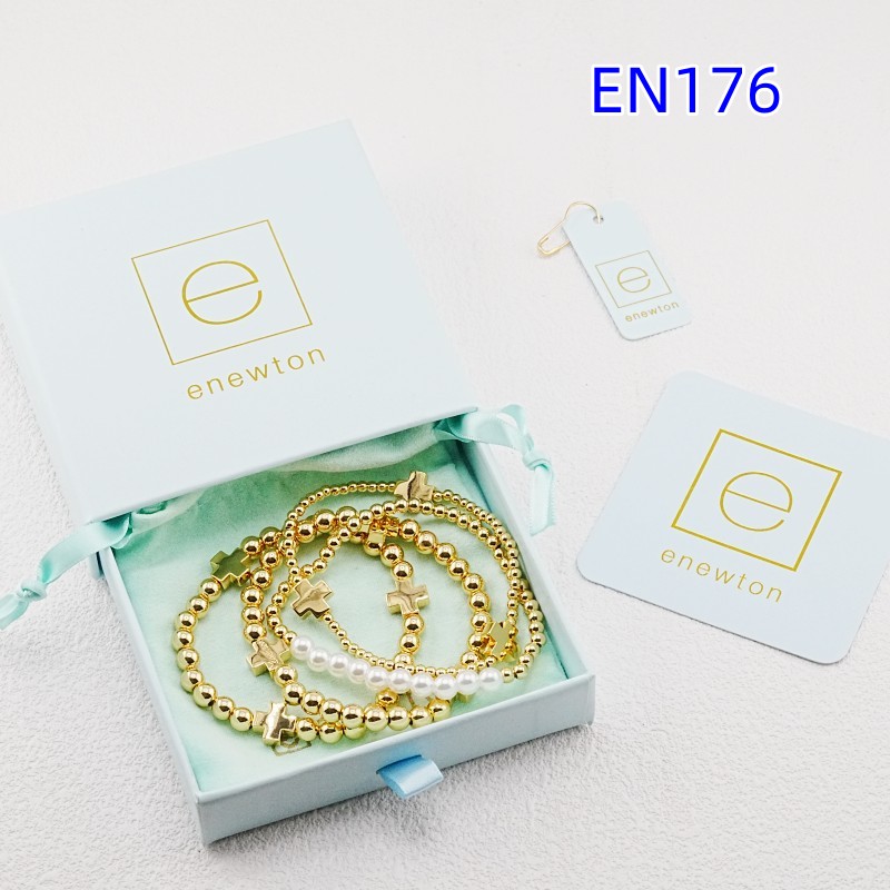 YK new bracelet gold cross white pearl bead five fold bracelet fashionable high-end Valentine's Day gift daily matching fashion trend