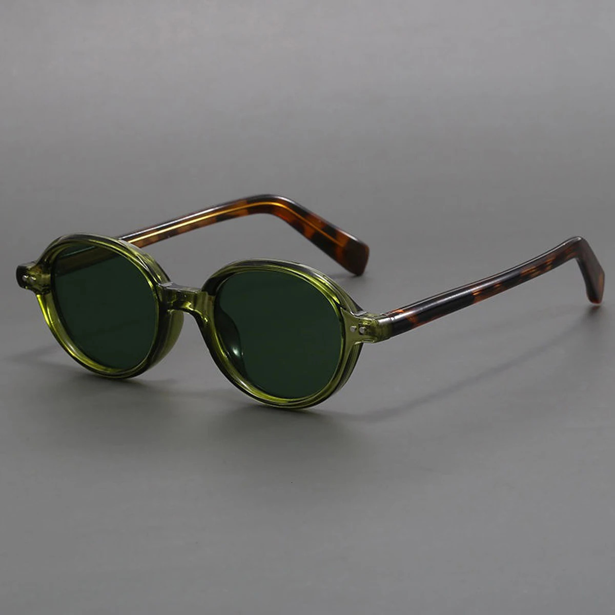 Acetate Small Round Sunglasses Polarized Mens Japanese Unisex Oval Sunglasses Women Retro TR90 Acetate Men260106