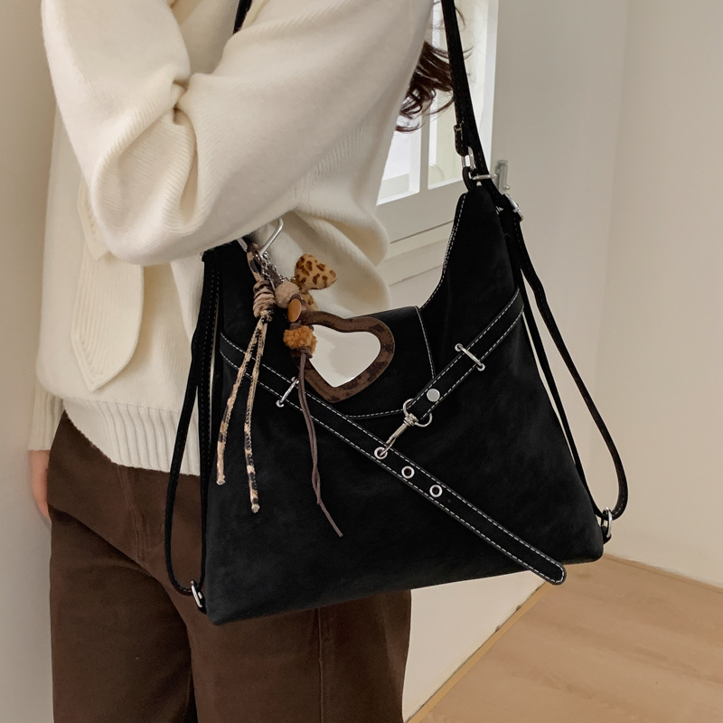 Korean Style Large Capacity Shoulder Bag Women's Commuter Crossbody Tote Bag Fashionable Casual Handbag for Autumn Winter R260717