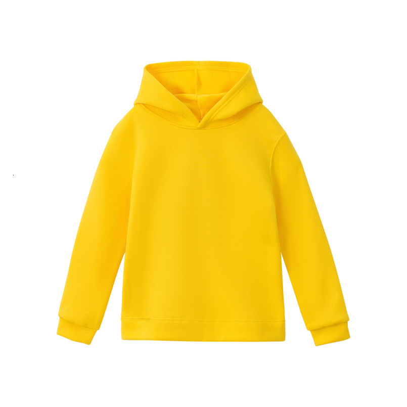 Foreign Trade Autumn Winter Pullover Fleece Hoodie Solid Color Casual Children's Sweatshirt Set