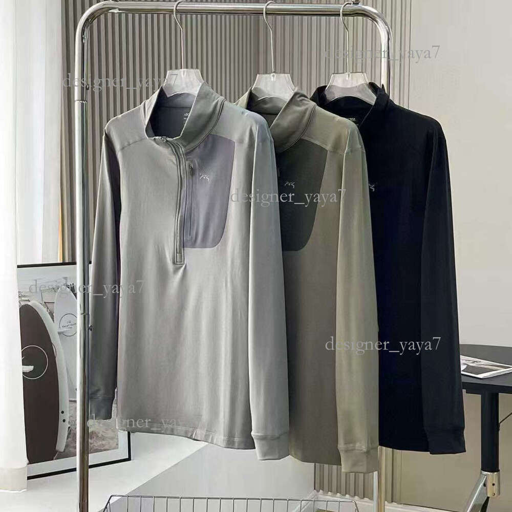 1:1 Arterys Rho LT Pullover Designer Arct Sweatshirts Warm Thin Fleece Lined Long Sleeve Tshirts Mens Versatile Lightweight Polartec Stretch Sweatshirts