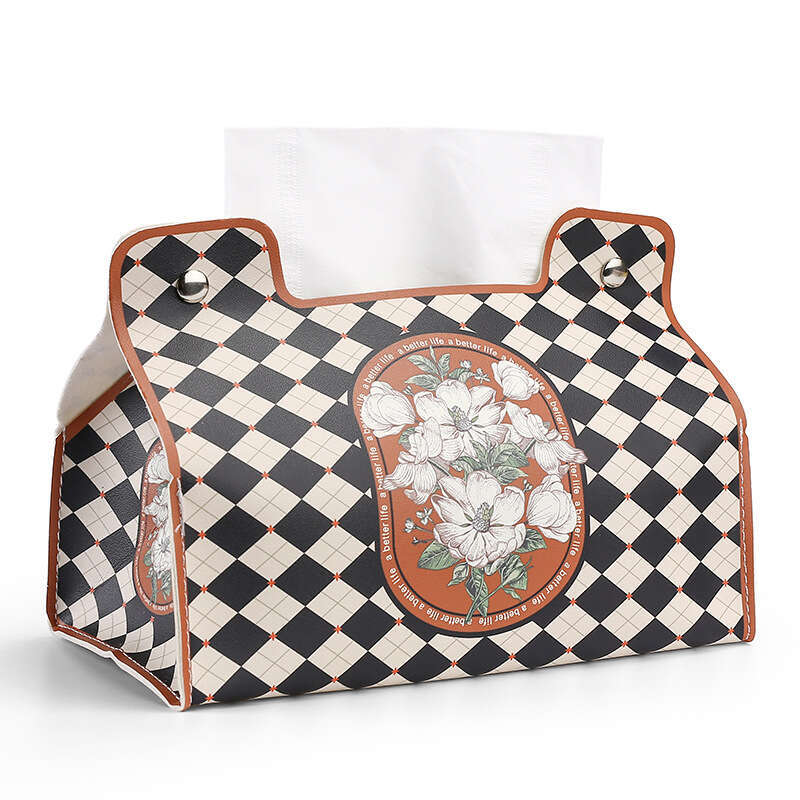 Pastoral Style Household Tissue European Retro Car Living Room Coffee Table Storage Waterproof Roll Paper Box Desktop Creative