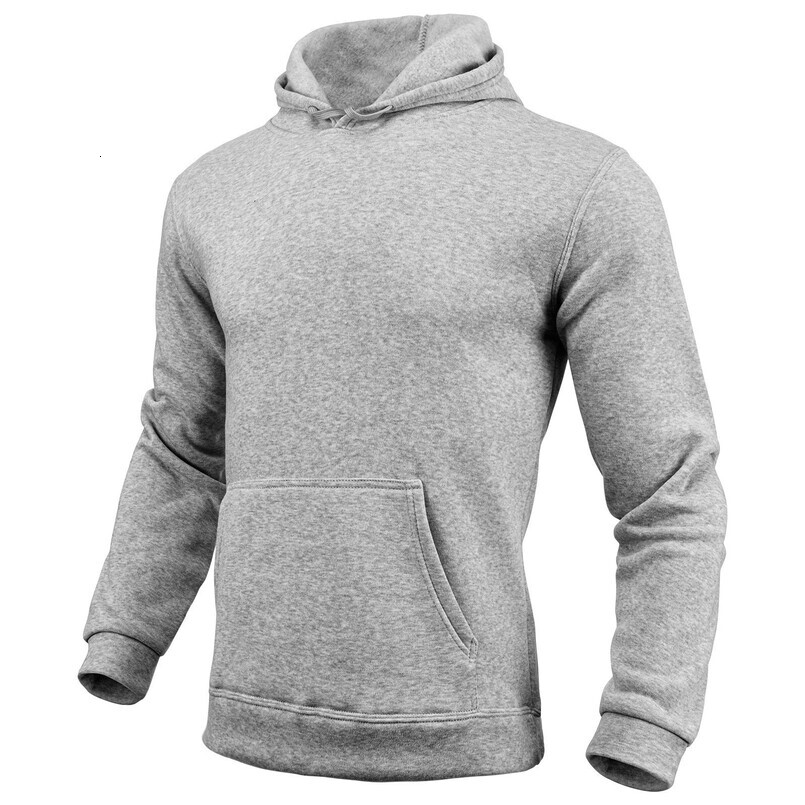 Men Women European and American Style Fleece Solid Color Hoodie Men's Sweatshirt Hooded Pullover Sports Casual Long Sleeve Cross-border