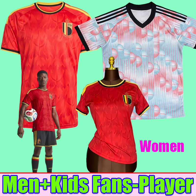 2026 Belgium World Cup Soccer Jerseys DE BRUYNE TIELEMANS DE CUYPER Football Shirts DOKU TROSSARD National Football Team OPENDA football kits FOFANA RASKIN Men Kits