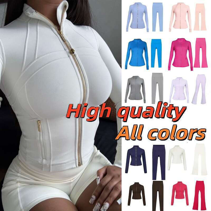 Defined Luluity Lemonic Men Jacket Vuori Women Set Gym Leggings Clothing Sets Warm Luluity Lemonic Jacket Pants Shorts Gold Zipper Ropa Deportiva Mujer Sets 5A