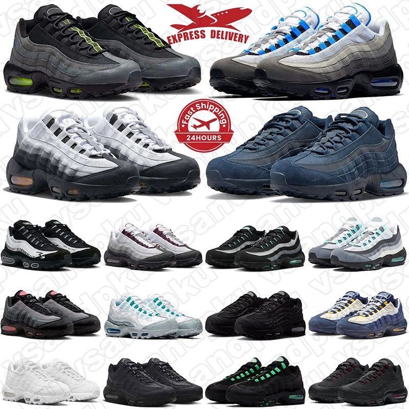 Free Shipping 95 95s designer sneakers casual shoes Hyper Turquoise Triple Black Blue for Mens Trainers Womens chaussures Outdoor Sportsr shoe 36-46