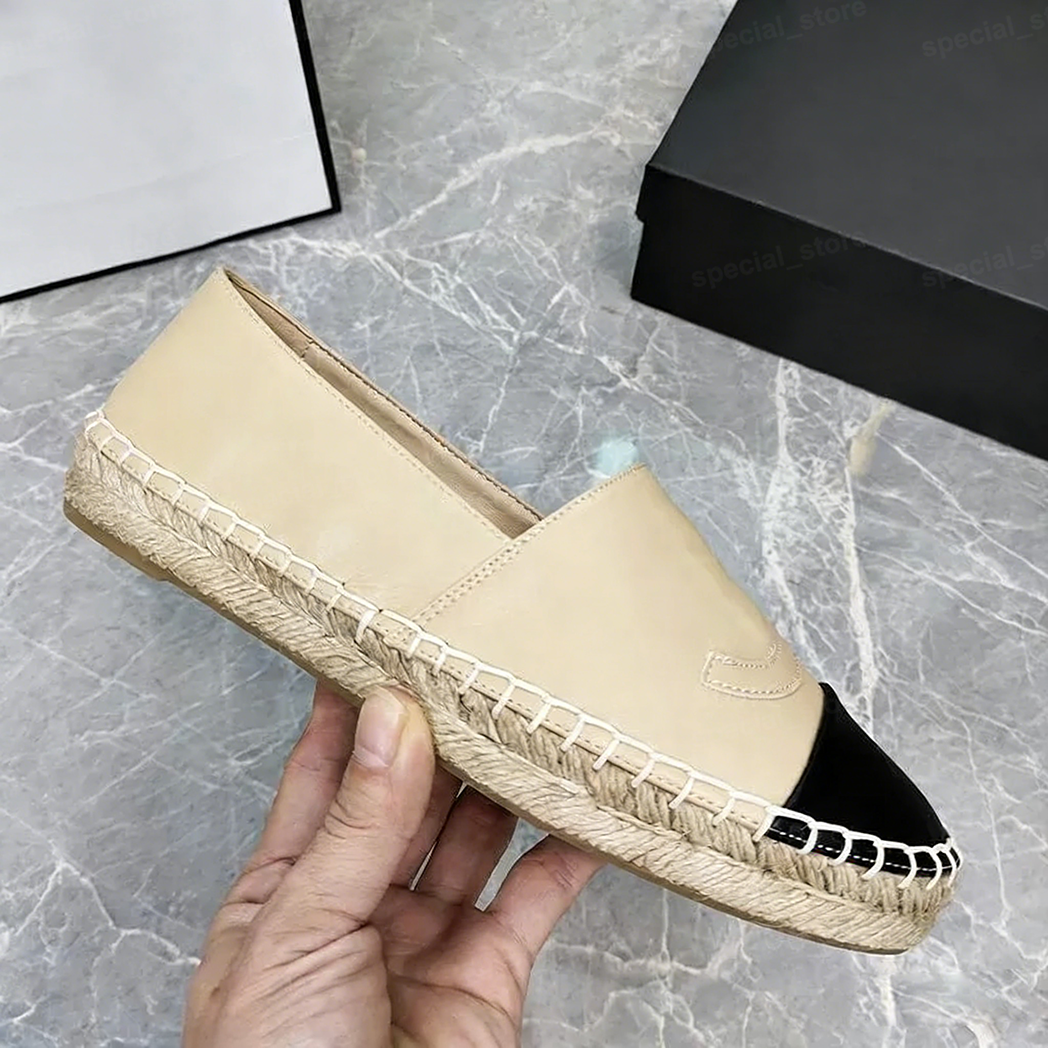 designer Shoes Luxury loafers womens Fashion Denim Sapatos Espadrilles Straw Fisherman Flat Heels Shoe Lazy Casual office shoes