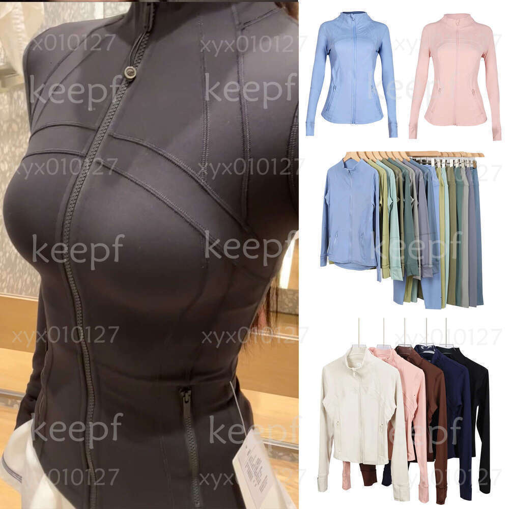 2026 New luluity lemonic men women Jakets high waist pants gym jogging legging luluity lemonic sets sports jacket with gold zipper long sleeves yt