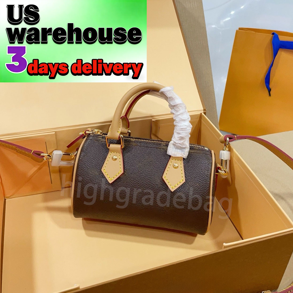 Designer bag Mini bag Nano Speddy bag 16cm Pillow bag Shoulder Bag Luxury Women Leather Handbag Denim Crossbody bag Embossed Tote Purse Flower classic clutchs