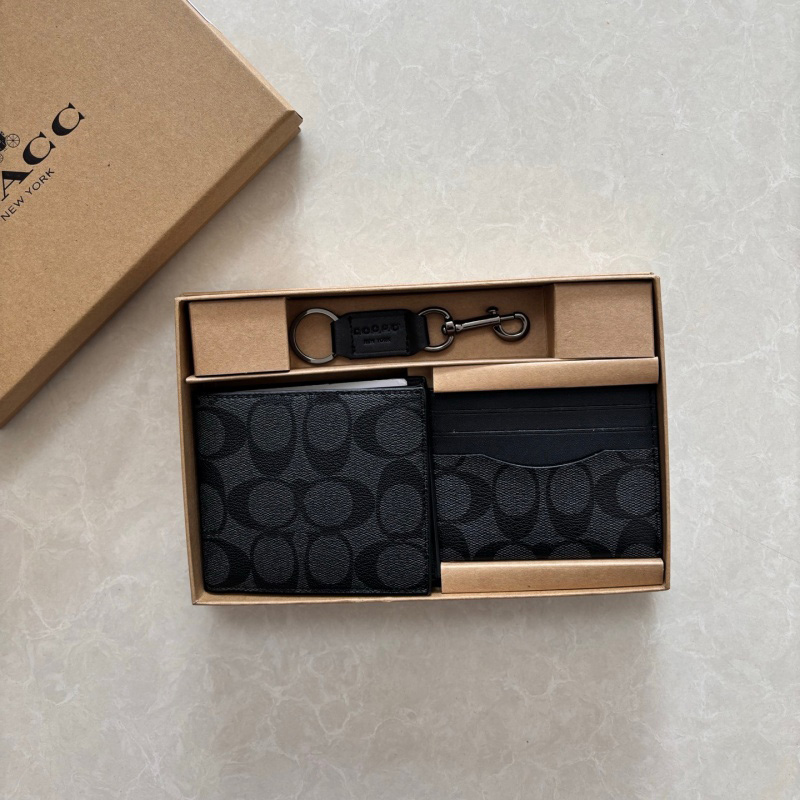 Men Wallet Set with Gift Box Designer Card Holder High Quality Short Coin Purse Wallet Cardholder Wallet Luxury Flap Coin Purse