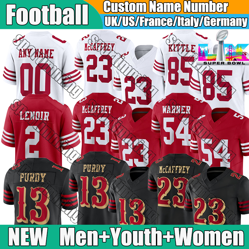 San Franciscocity 49erss jersey McCaffrey Purdy Bosa 49erss jersey Kittle Warner Hufanga Football Jerseys