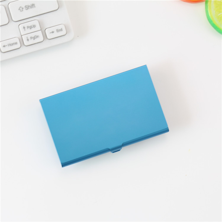 Business card holder Mens business creativity mens and womens personality metal business card case printed and engraved business card holder gift 2207