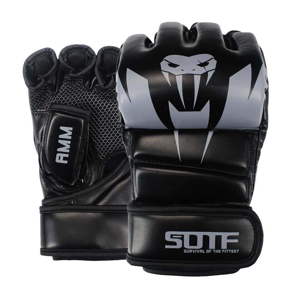 white MMA Venomous snake Multicolor Boxing gloves MMA gloves Tiger Muay Thai muay thai boxing fight glove Sanda pads box 260106