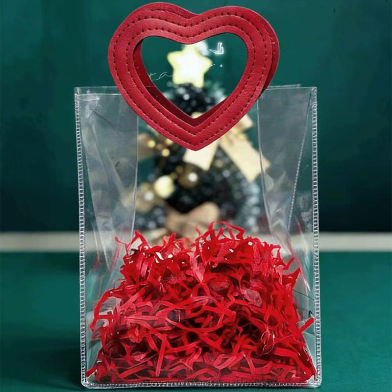 Factory direct sales source Valentine's Day Birthday and New Year's Day gift bags transparent tote bags, and wedding candy tote bags