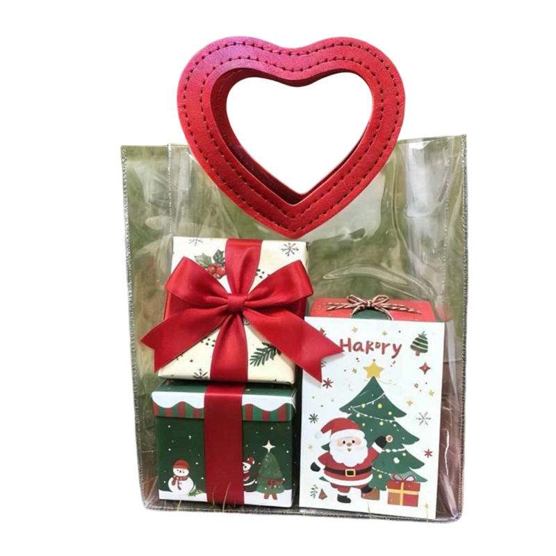 Factory direct sales source Valentine's Day Birthday and New Year's Day gift bags transparent tote bags, and wedding candy tote bags